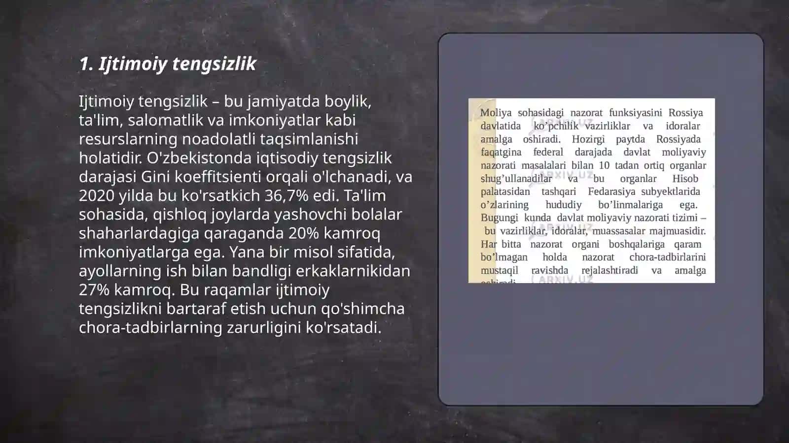 Ijtimoiy tengsizlik 3