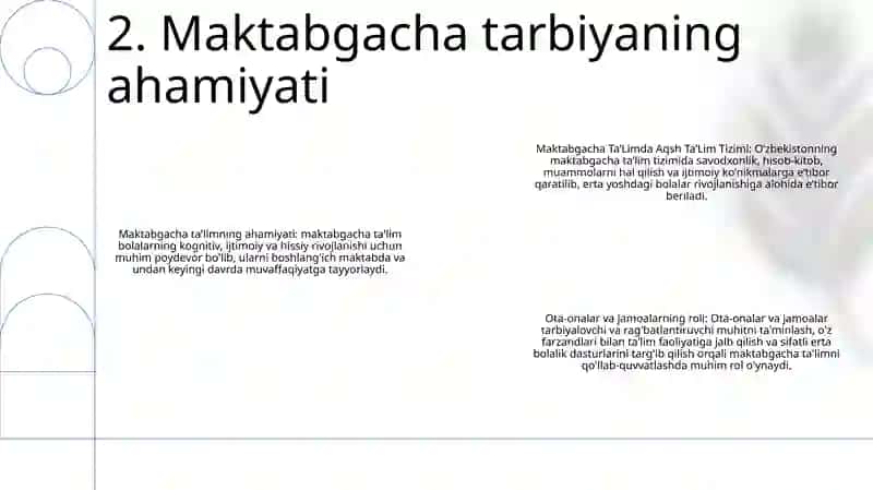 Maktabgacha TaʼLimda Aqsh TaʼLim Tizimi 3