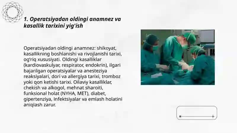 Xirurgik bemorlarni tekshirish. Operatsiyadan oldingi davr 3