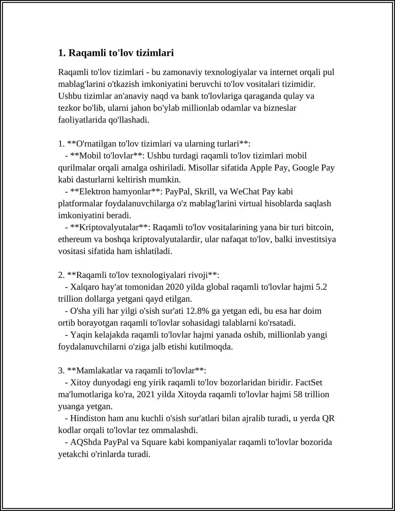 Raqamli to'lov tizimlari 3