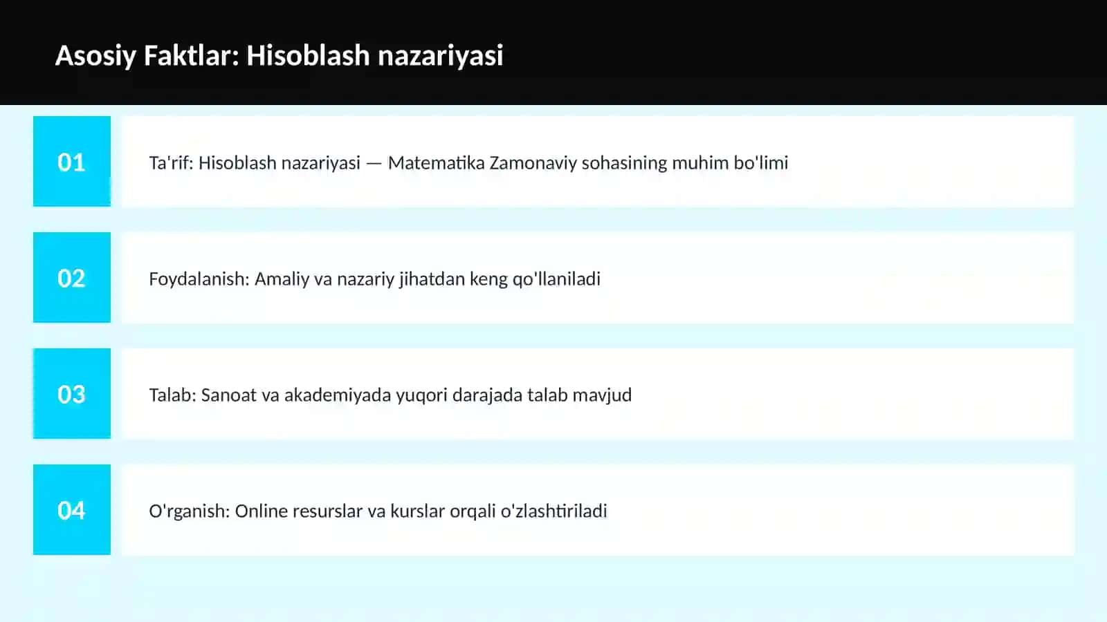 FAN | MATEMATIKA ZAMONAVIY 3