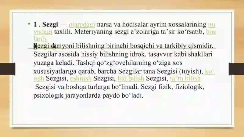 Sezgi va idrokning psixologik mohiyati 3
