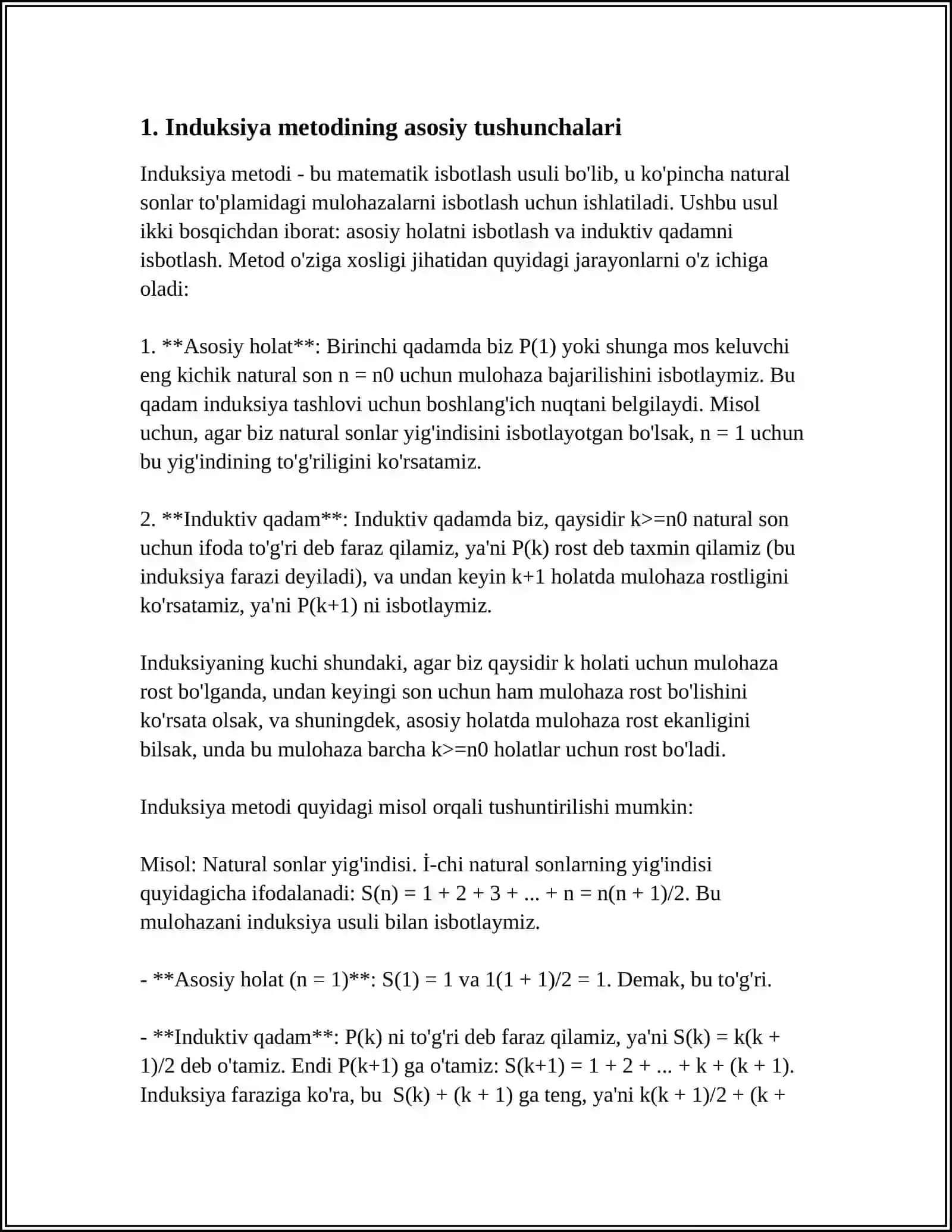 ONA TILIDAN INDUKSIYA METODI 3