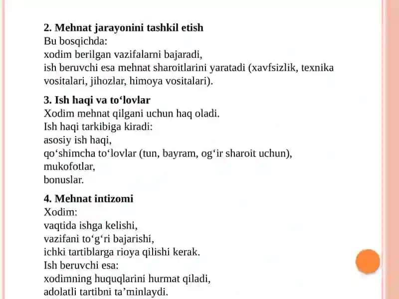 Mehnat munosabatlari 3