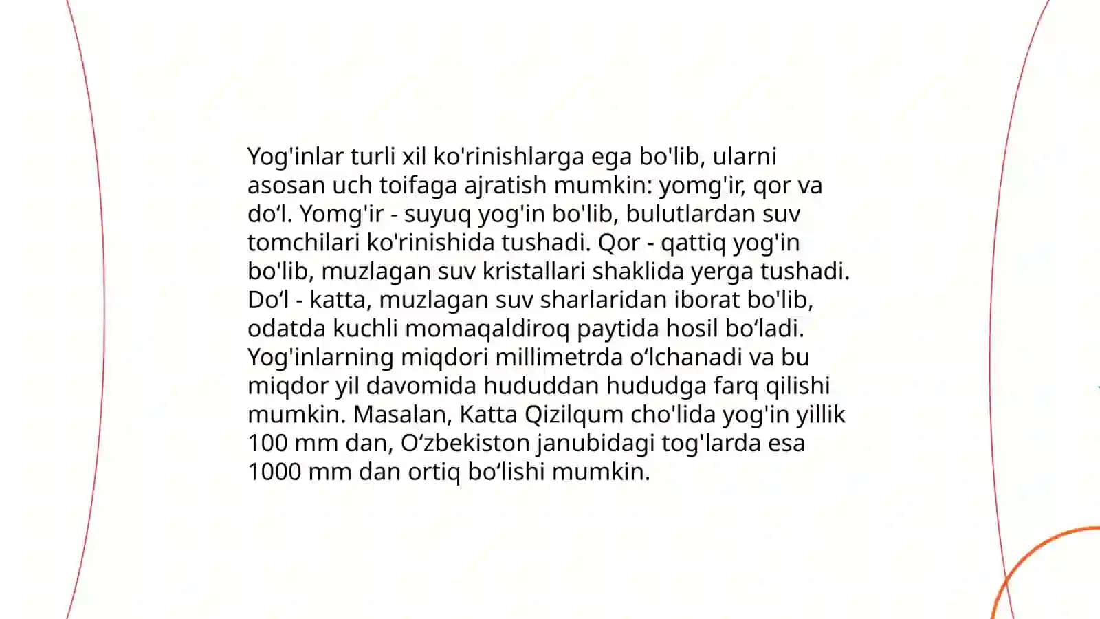 Yog'inlar va ularning turlari 3