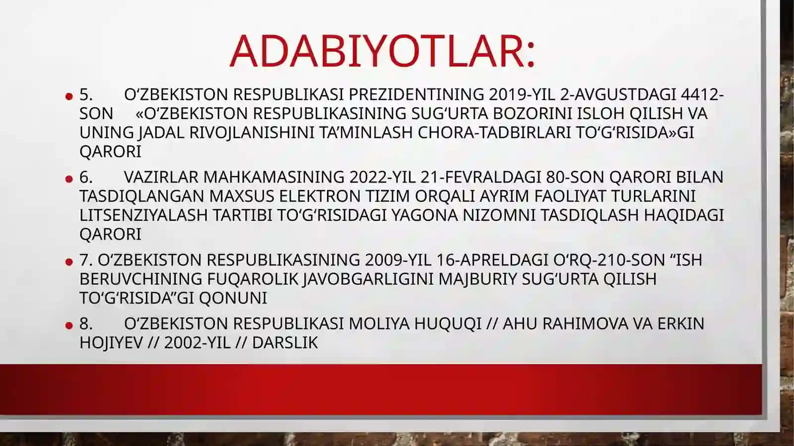 Sug‘urtafaoliyatining huquqiy asoslari 3