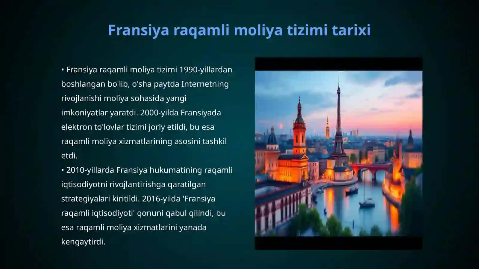 Fransiya davlatining raqamli moliya tizimi 3