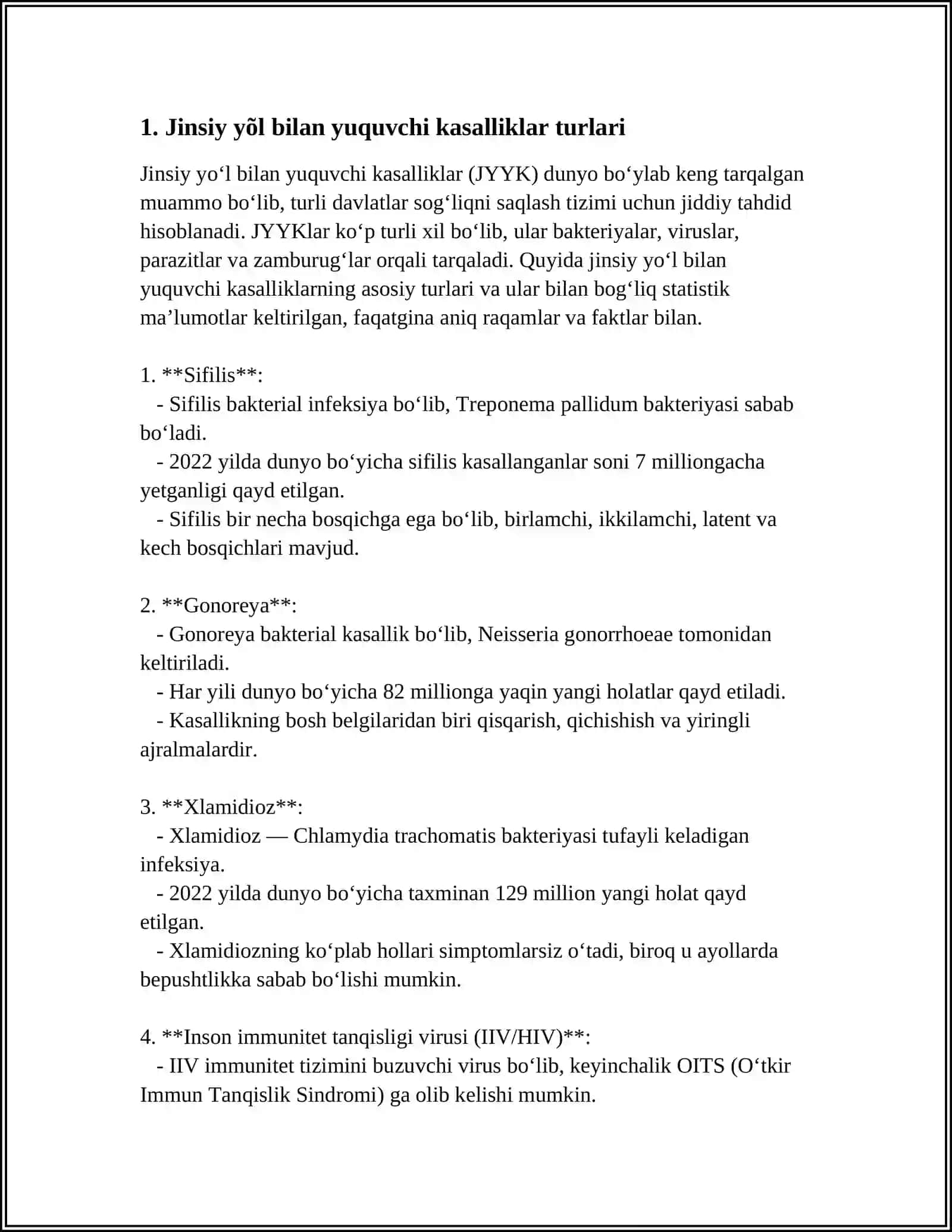 JINSIY YÕL BILAN YUQUVCHI KASALLIKLAR 3