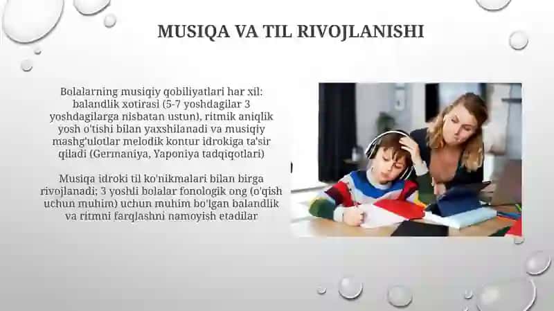 Musiqa va Til Rivojlanishi 3