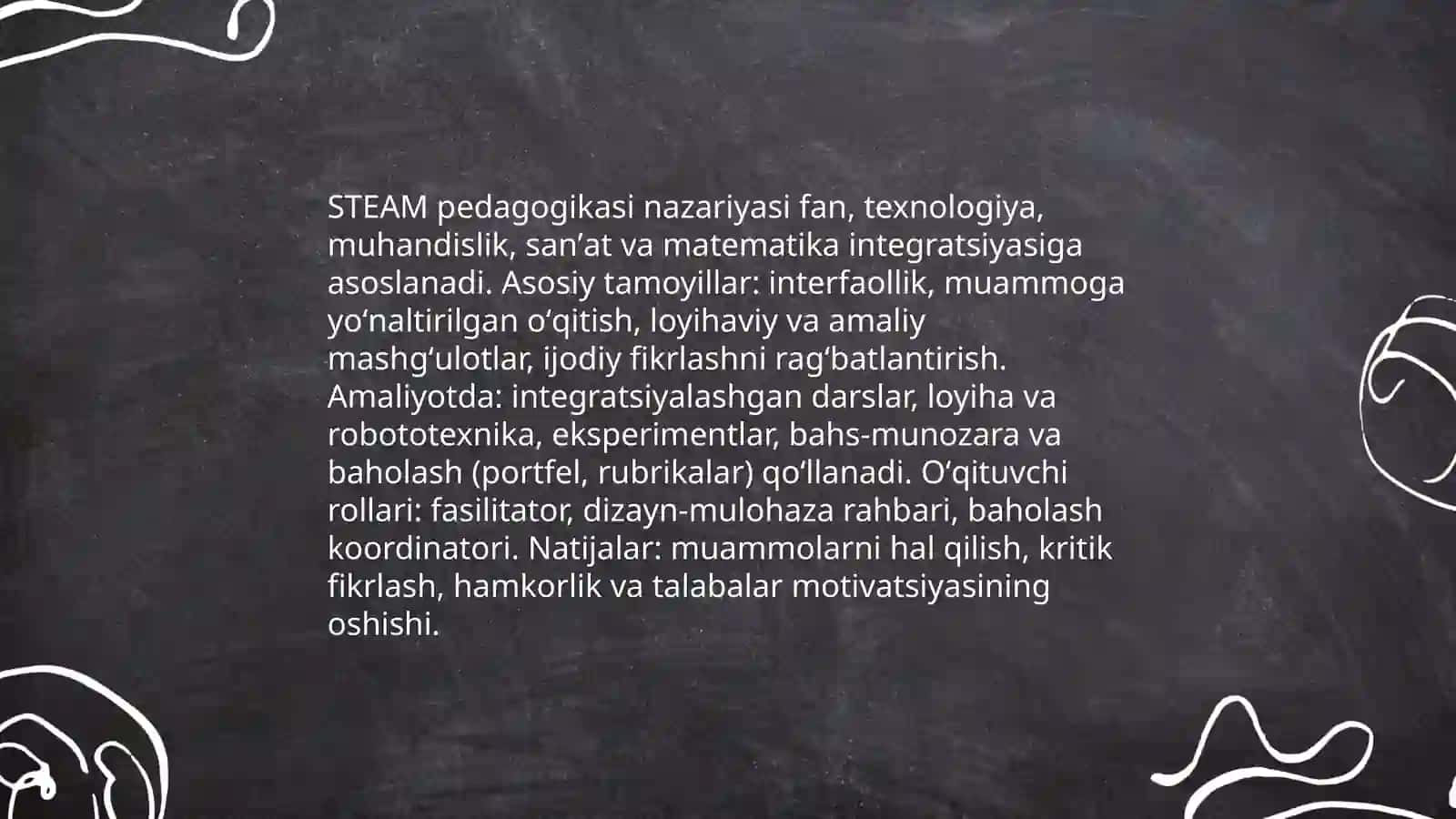 Talimda STEAM tizimi va kreativlik 3