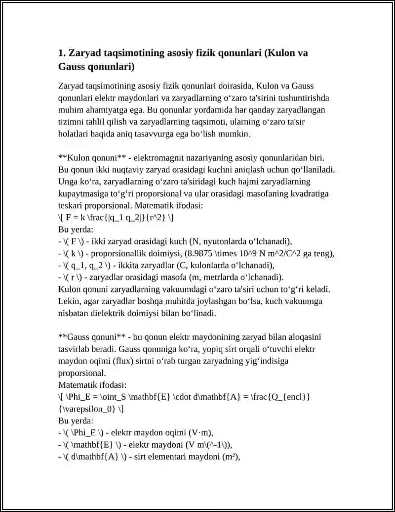 ZARYAD TAQSIMOTI ANALIZI USULLARI 3