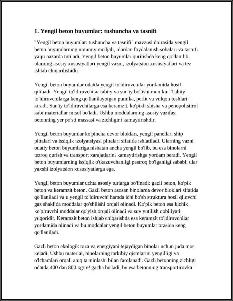 Yengil Beton Buyumlar 3