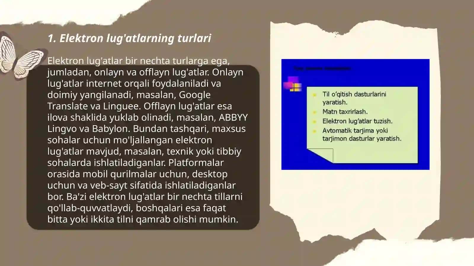 Elektron lug'atlar yaratish 3