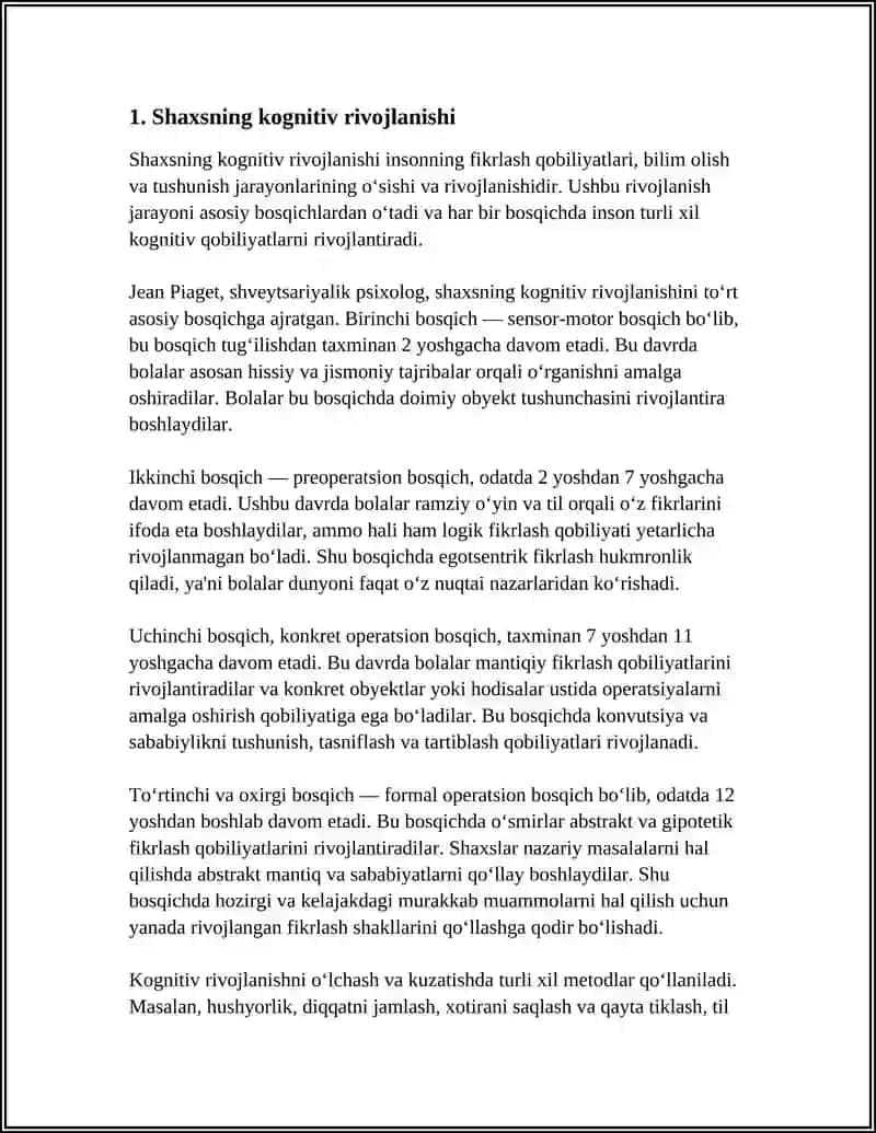 SHAXSNING KONGNITIV NAZARIYALARI 3