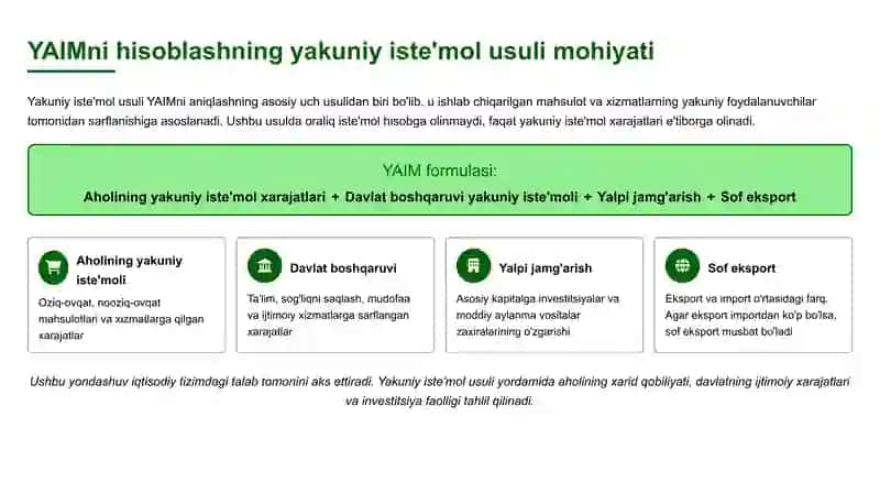 YAIM va yakuniy iste'mol tushunchasi 3