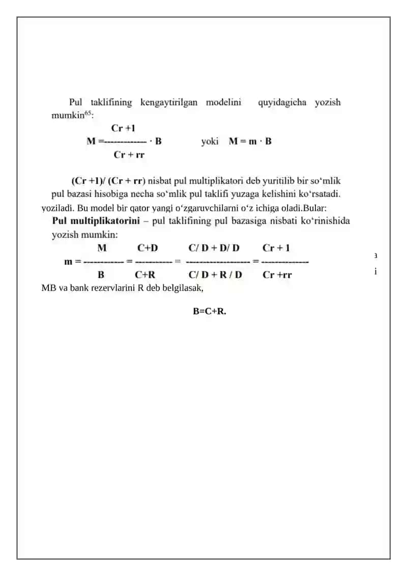 Pul bozorida muvozanat 3