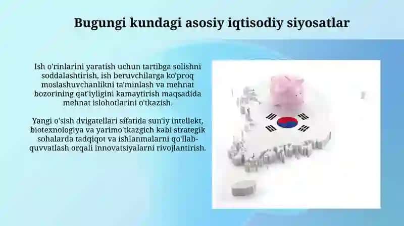 Janubiy Koreya iqtisodiy siyosati 3