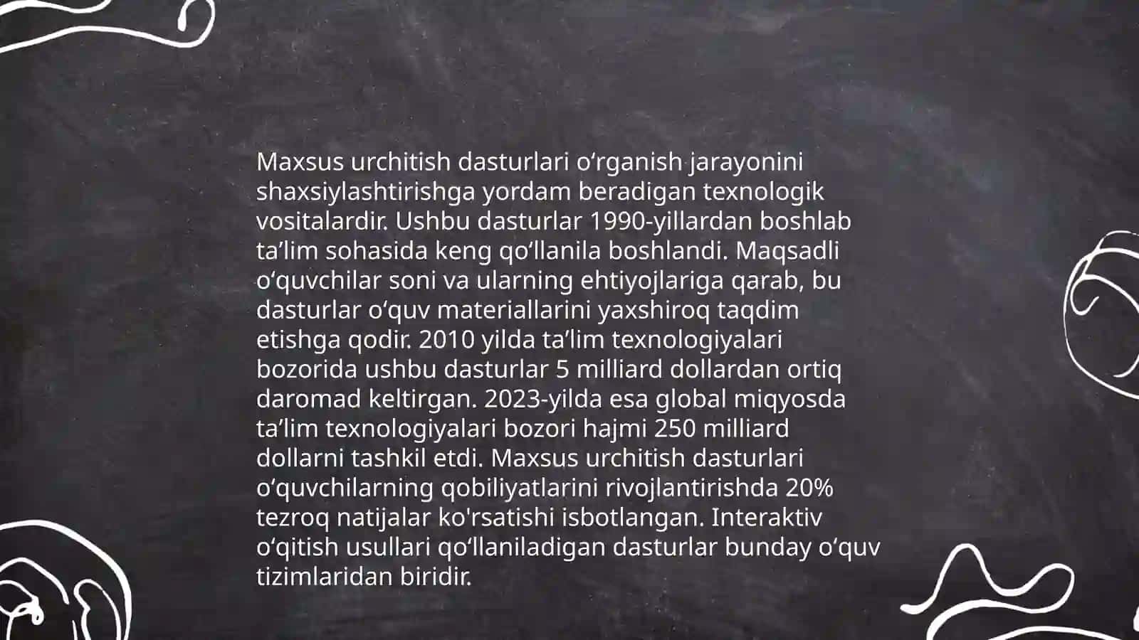 Maxsus urchitish xususiyatlari 3