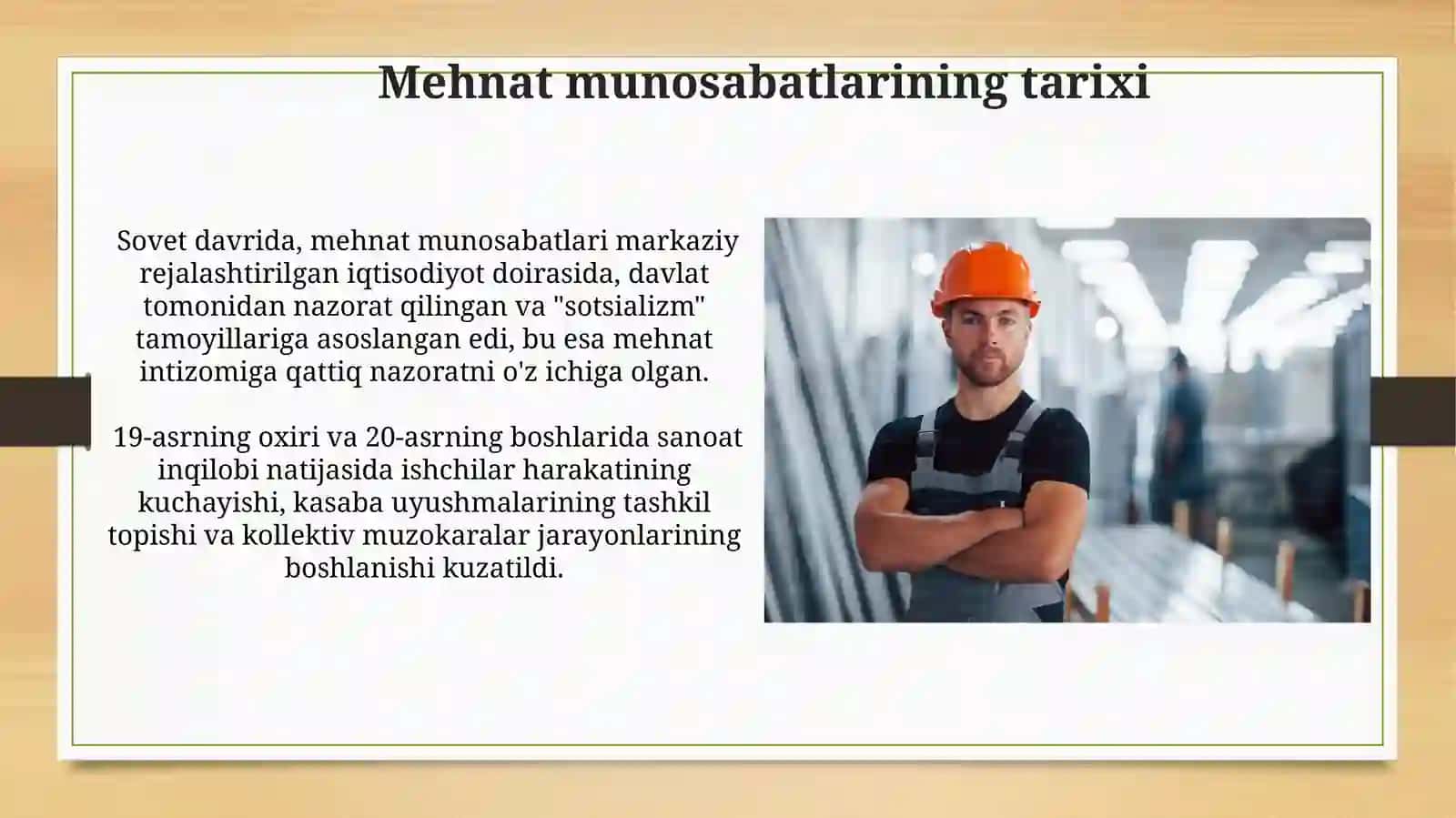Mehnat munosabatlari 3