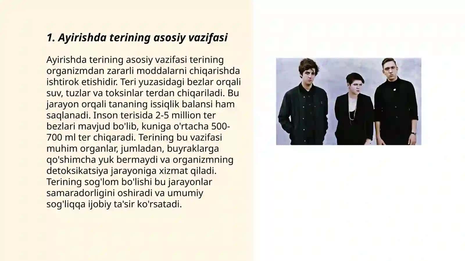 Ayirishda terining funksiyasi 3
