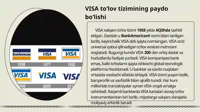 VISA va Mastercard xalqaro to'lov kartalari 3