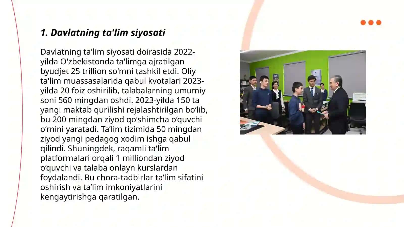 Davlatning ta'lim siyosati 3