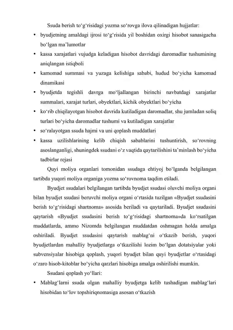 Byudjetlararo munosabatlar hamda qarzlar hisobi 3