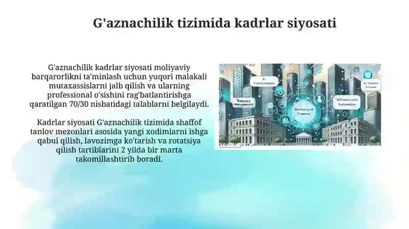G'aznachilik tizimida kadrlar tayyorlash va boshqaruv 3