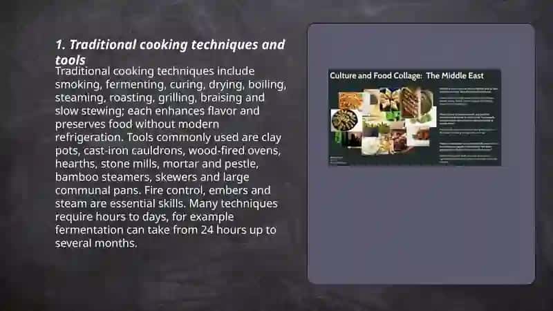 Traditional and Modern Food Culture 3
