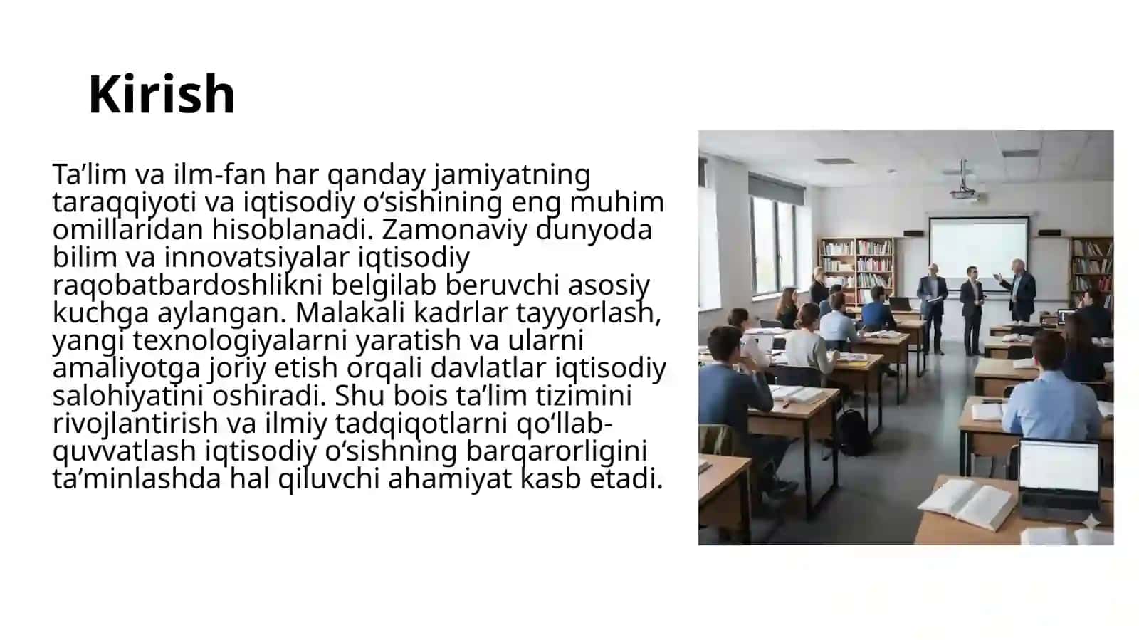 Ta'lim va ilm-fanning igtisodiy o'sishga ta' siri 3