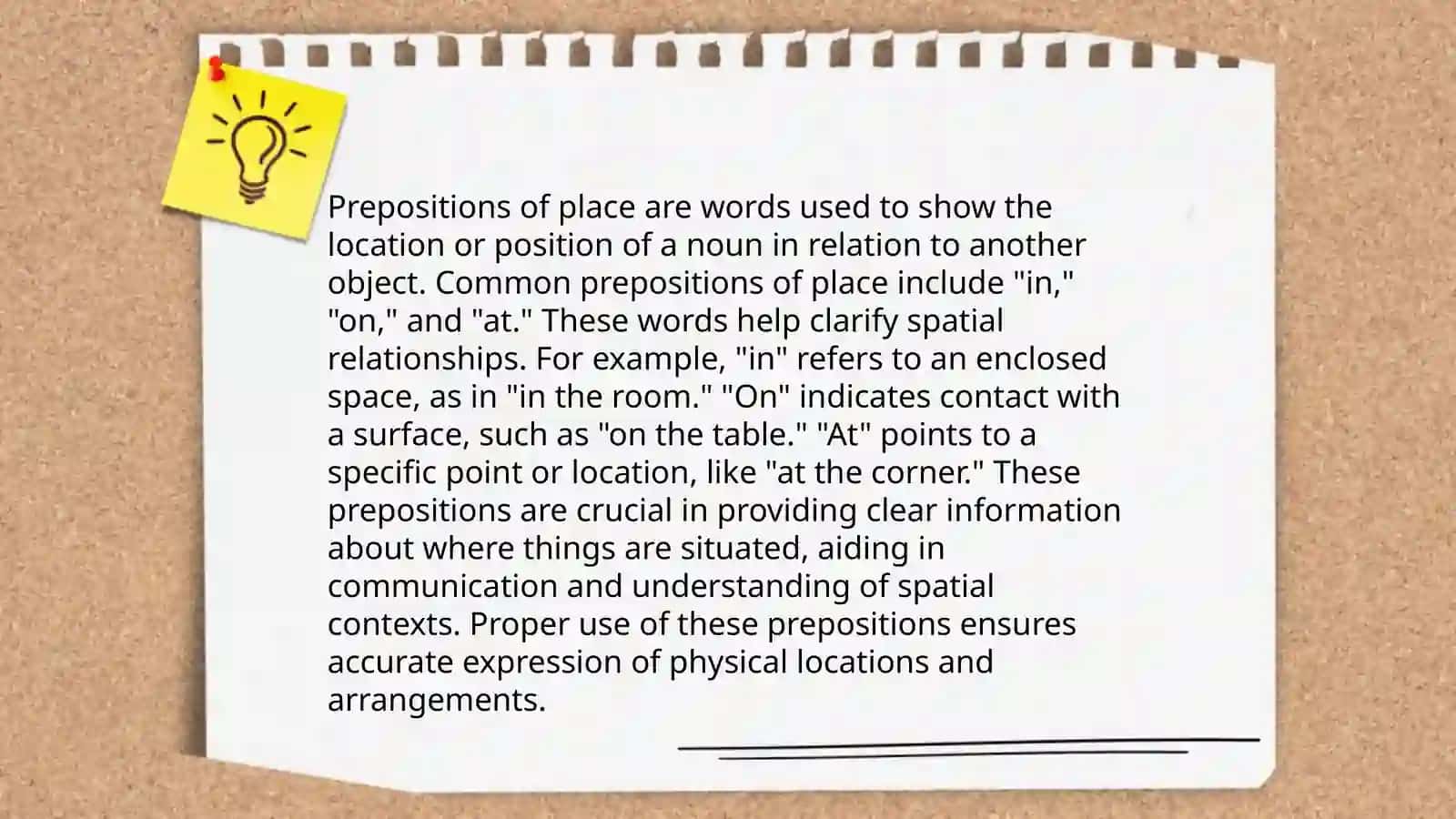 Preposition of Place 3