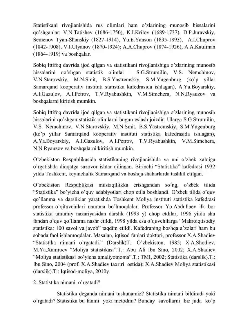 Statistika fanining predmeti va uslubi 3