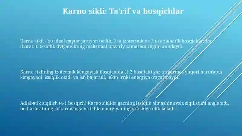 Karnosikli Issiqlik mashinasi 3