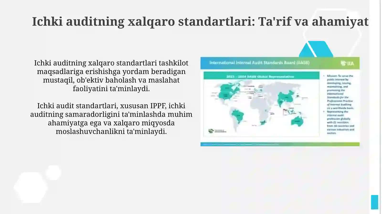 Ichki auditning xalqarostandartlari 3