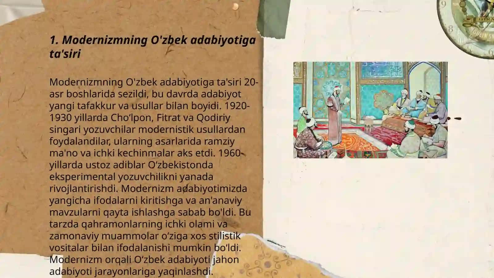 Modernizmning O'zbek adabiyotiga ta'siri 3