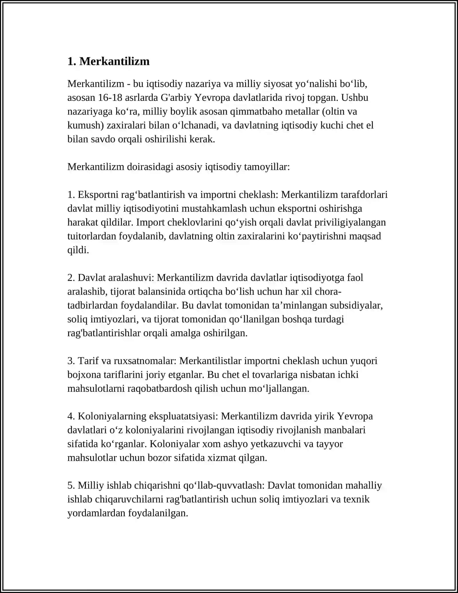 QADIMGI DUNYO IQTISODIY GʻOYALARI 3
