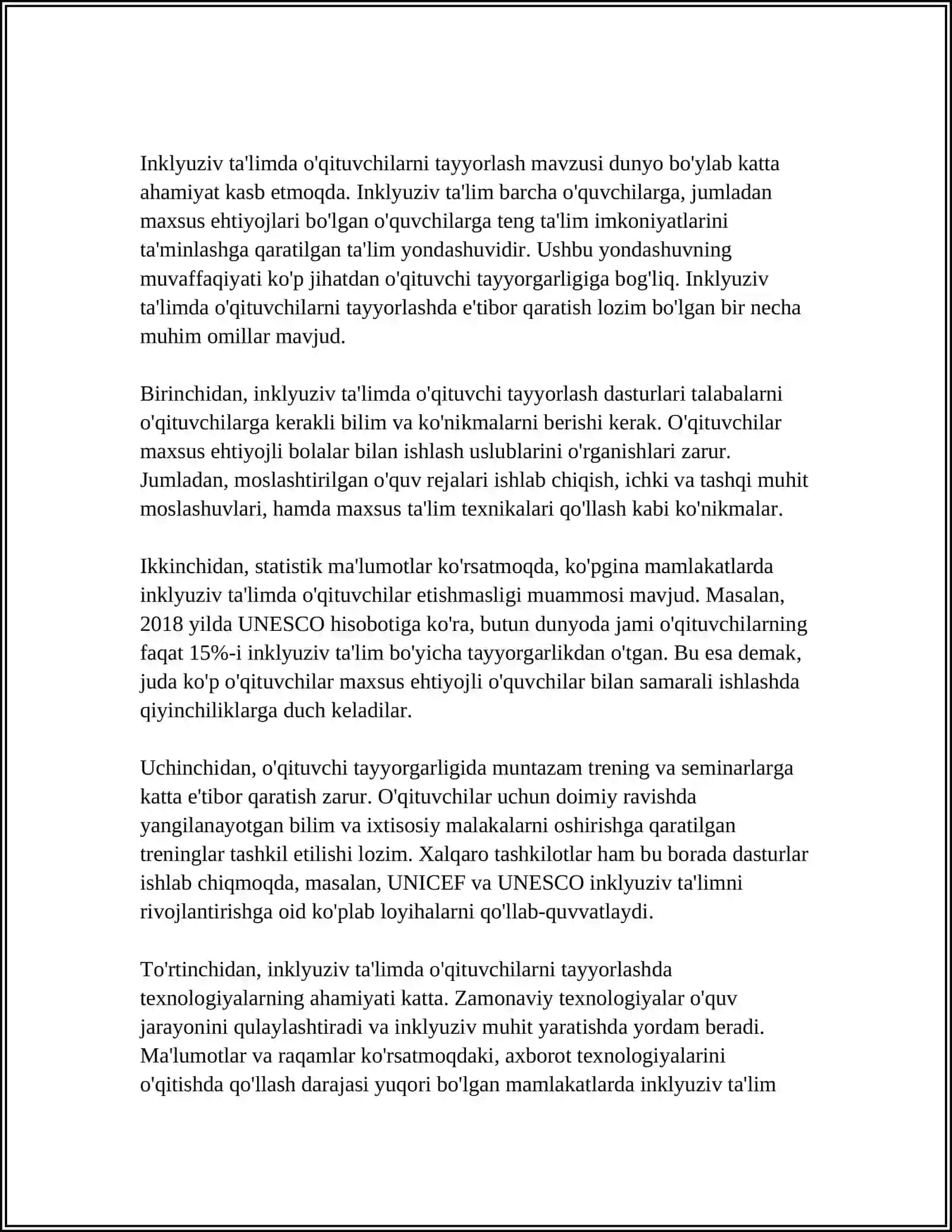 INKLYUZIV TALIMDA KADRLAR MASALASI 3