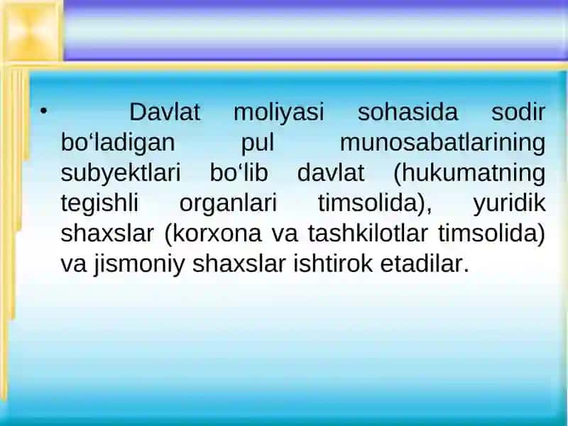 Davlat Moliyasining Mohiyati va Ahamiyati 3