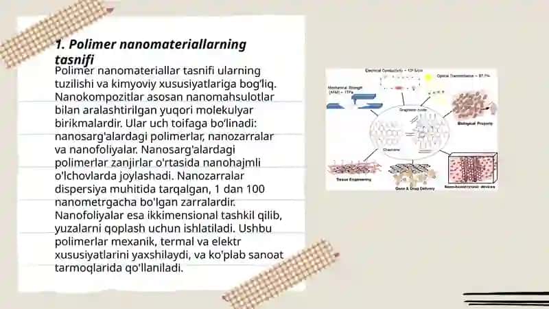 Polimer nanomaterial olish va ularni xossalarini o'rganish 3
