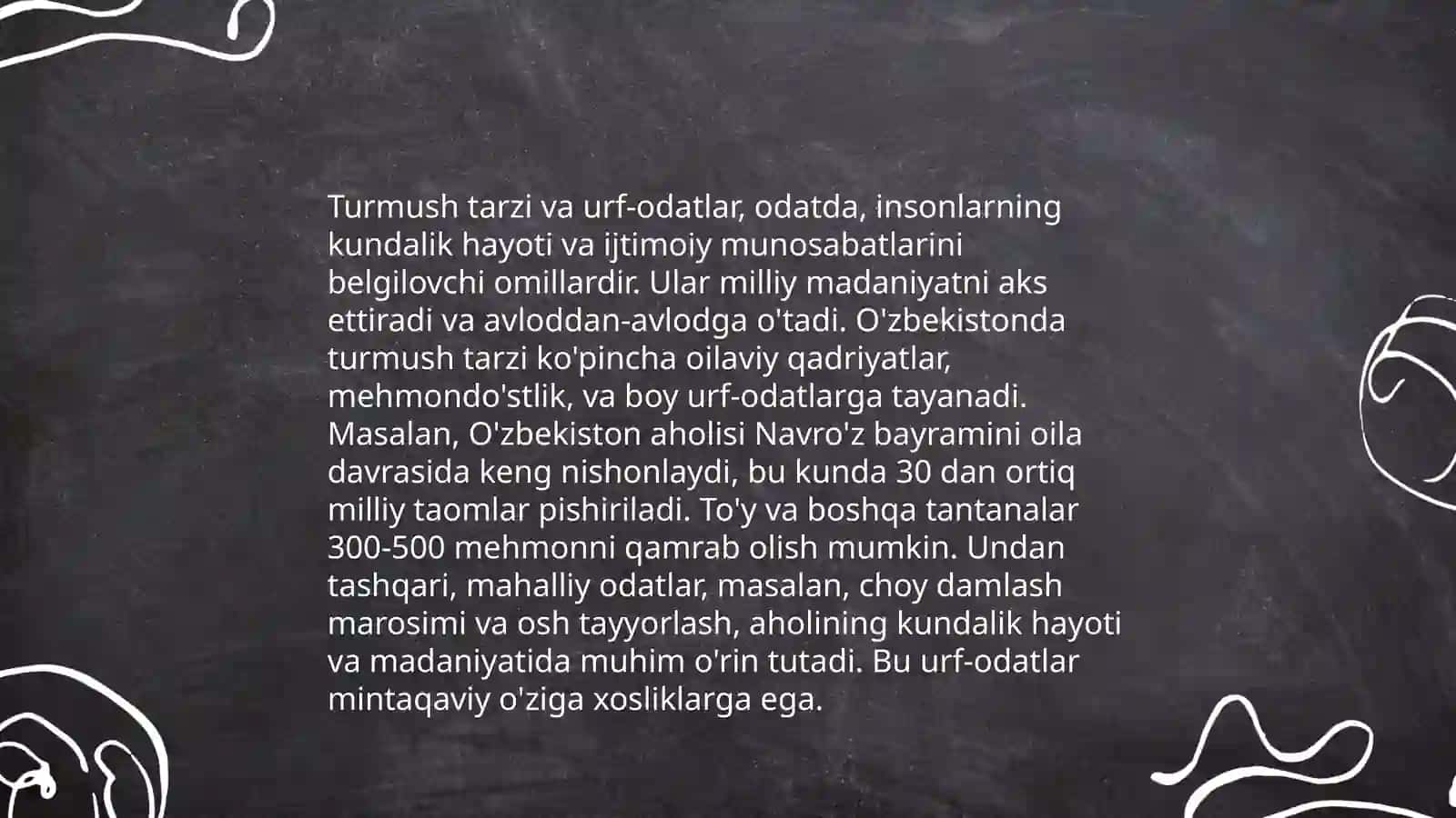 Dunyo xalqlari ma'daniyatudagi umumiy farqlar 3