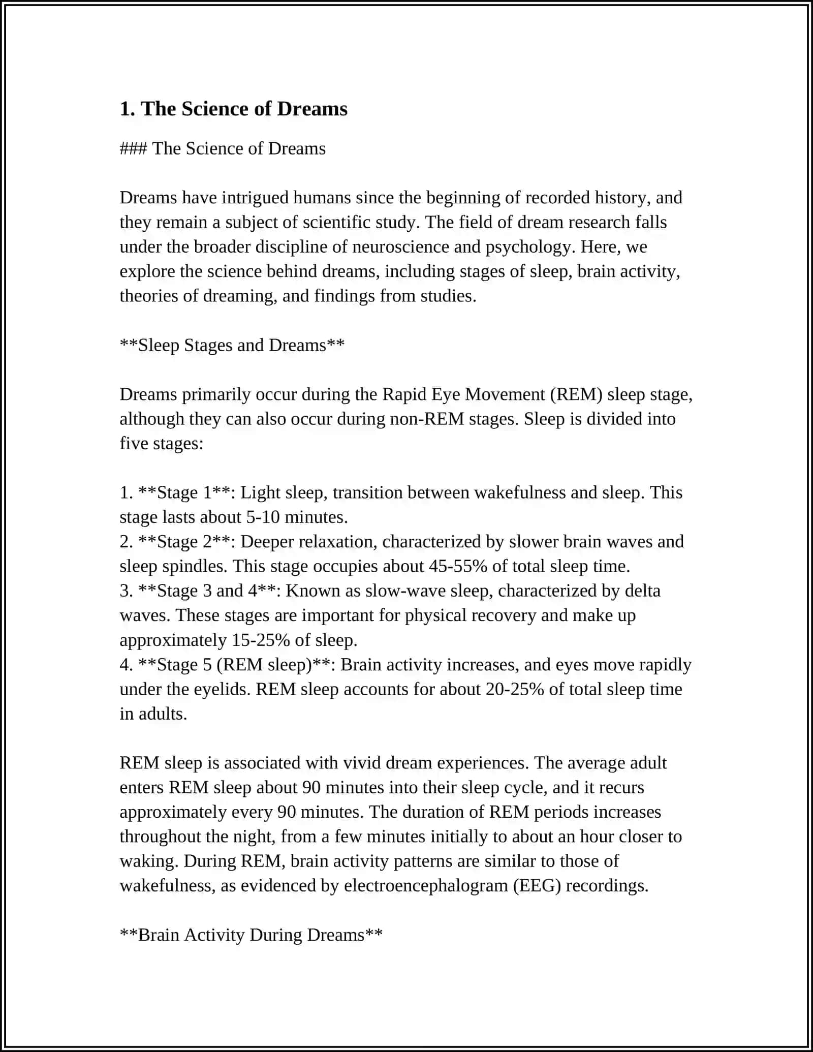 The Science of Dreams 3