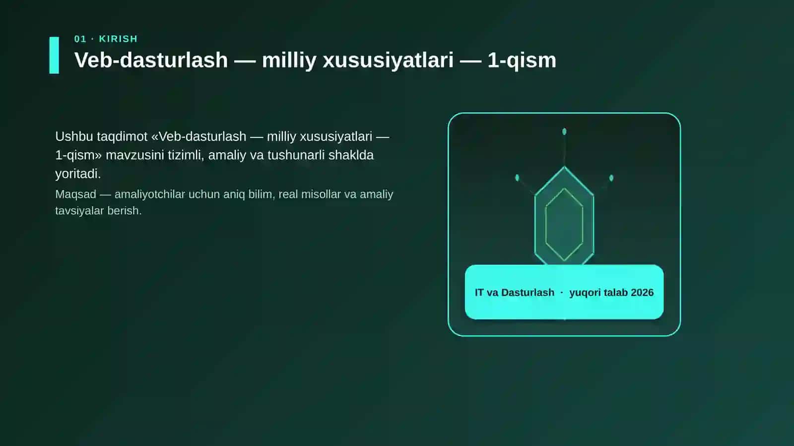 Veb-dasturlash — milliy xususiyatlari — 1-qism 3