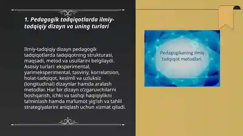 Pedagogika ilmiy - tadqiqot metodlari 3
