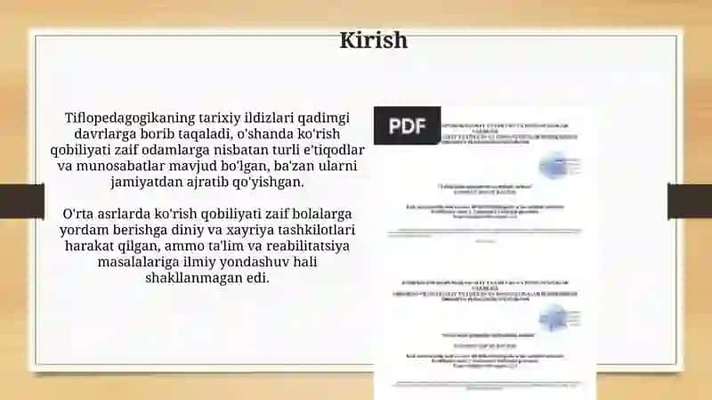 Tiflopedagogikaning rivojlanish tarixi 3