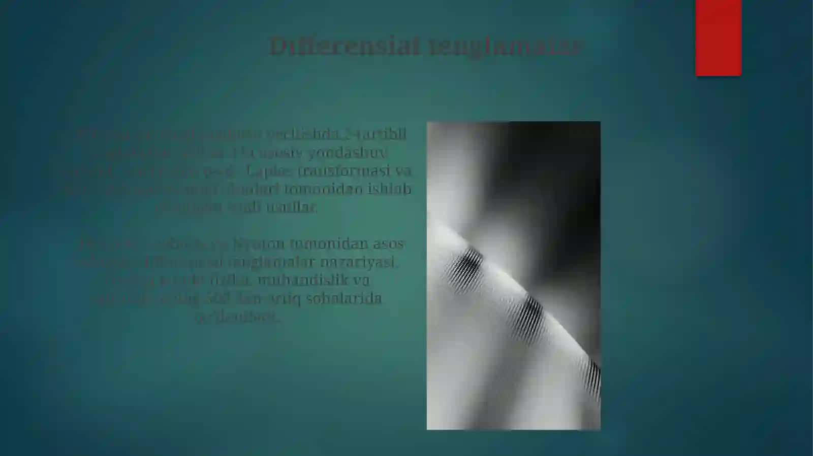 Differensial tenglamalar 3