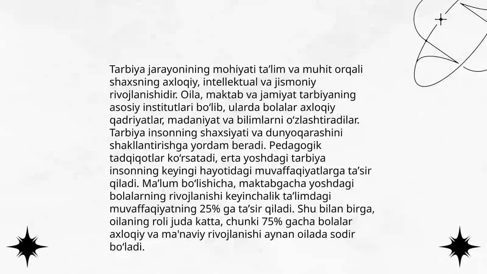 Tarbiya jarayonining mohiyati va mazmuni 3