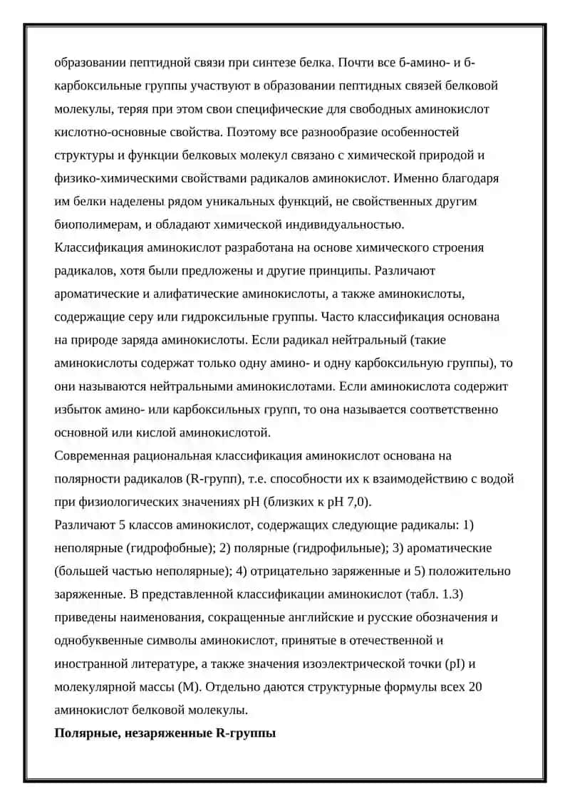 Классификация аминокислоты 3