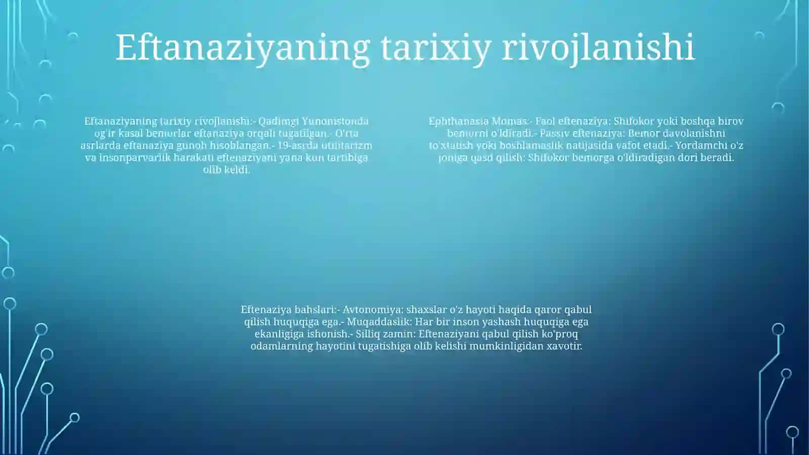 Eftanaziya Momalari 3