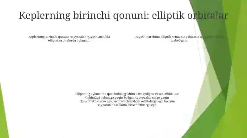 Mehanikada Kepler Qonunlari 3