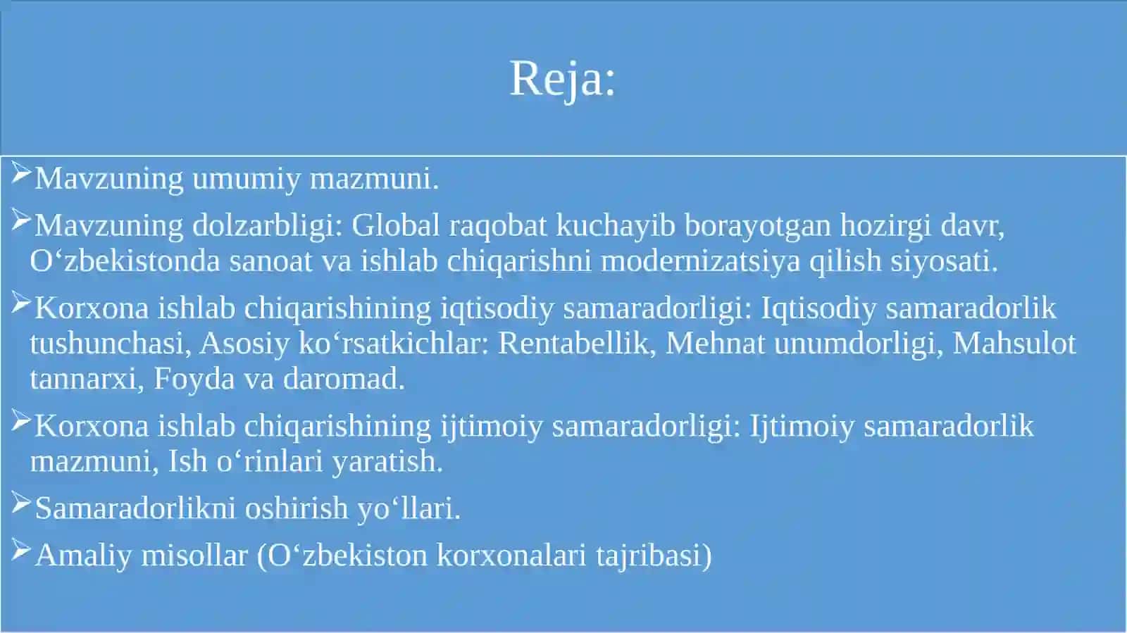 Korxona faoliyatining iqtisodiyotdagi roli. 3